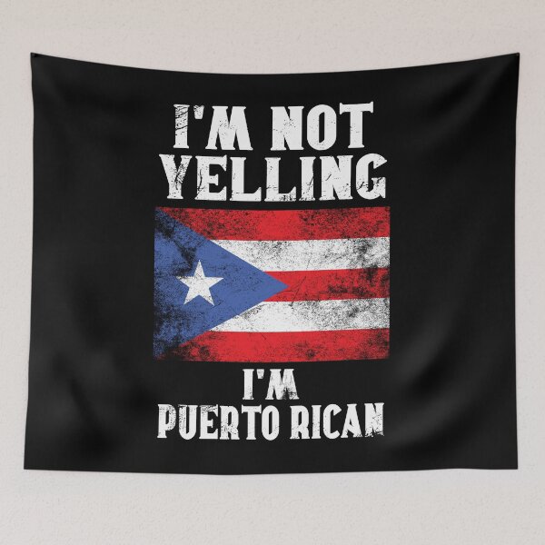 Item preview, Funny Puerto Rican Gift: I'm Not Yelling, I'm Puerto Rican - Retro Puerto Rico Flag - Puerto Rico Pride designed and sold by Adexyl.