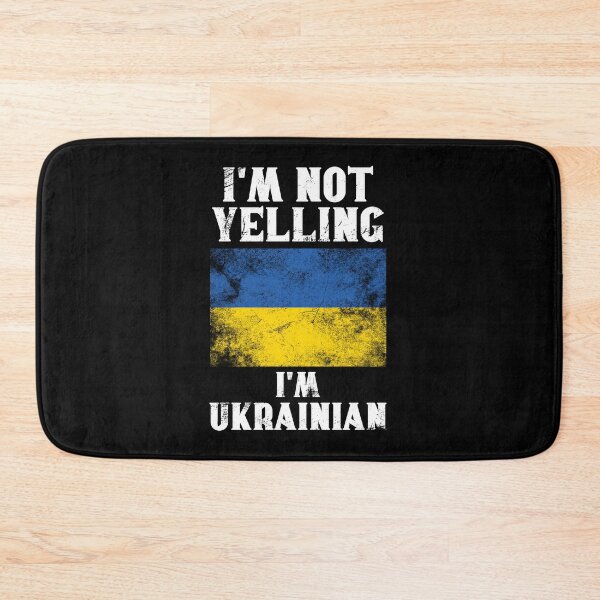 Item preview, Funny Ukrainian Gift: I'm Not Yelling, I'm Ukrainian - Retro Ukraine Flag - Ukraine Pride designed and sold by Adexyl.