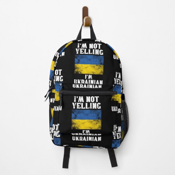 Item preview, Funny Ukrainian Gift: I'm Not Yelling, I'm Ukrainian - Retro Ukraine Flag - Ukraine Pride designed and sold by Adexyl.