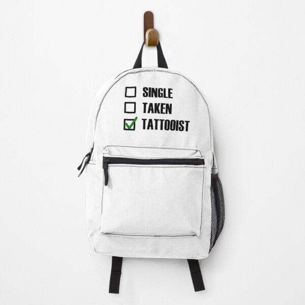 Item preview, Funny Essentials: Single Taken Tattooist Green tick check box - Sleek white typography black outline design designed and sold by Deegital18.