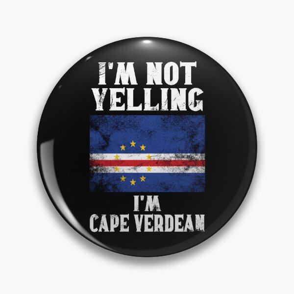 Item preview, Funny Cape Verdean Gift: I'm Not Yelling, I'm Cape Verdean - Retro Cape Verde Flag - Cape Verde Pride designed and sold by Adexyl.