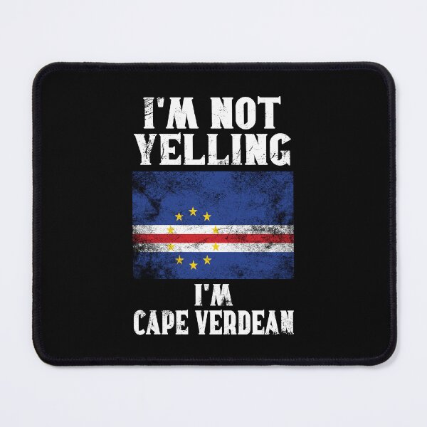 Item preview, Funny Cape Verdean Gift: I'm Not Yelling, I'm Cape Verdean - Retro Cape Verde Flag - Cape Verde Pride designed and sold by Adexyl.