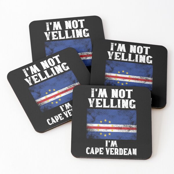 Item preview, Funny Cape Verdean Gift: I'm Not Yelling, I'm Cape Verdean - Retro Cape Verde Flag - Cape Verde Pride designed and sold by Adexyl.