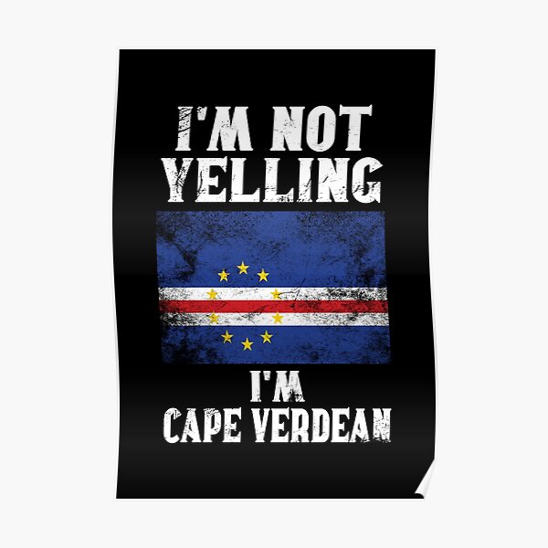 "Funny Cape Verdean Gift I'm Not Yelling, I'm Cape Verdean Retro