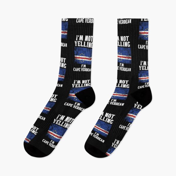 Item preview, Funny Cape Verdean Gift: I'm Not Yelling, I'm Cape Verdean - Retro Cape Verde Flag - Cape Verde Pride designed and sold by Adexyl.