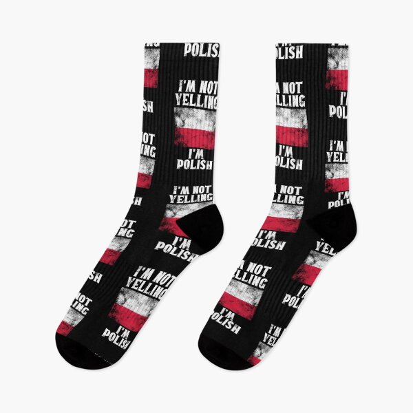 Item preview, Funny Polish Gift: I'm Not Yelling, I'm Polish - Retro Poland Flag - Poland Pride designed and sold by Adexyl.