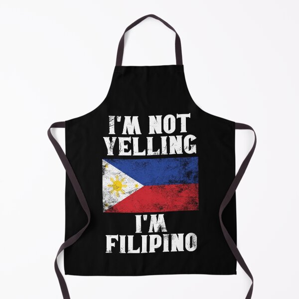 Item preview, Funny Filipino Gift: I'm Not Yelling, I'm Filipino - Retro Philippines Flag - Philippines Pride designed and sold by Adexyl.