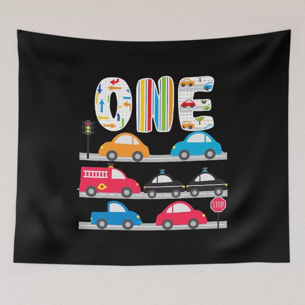 Item preview, Cars Transportation Trucks 1st Birthday 1 Year Old Birthday designed and sold by PameGraha.