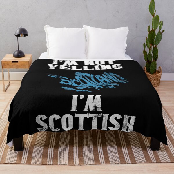 Item preview, Funny Scottish Gift: I'm Not Yelling, I'm Scottish - Retro Scotland Map - Scotland Pride designed and sold by Adexyl.