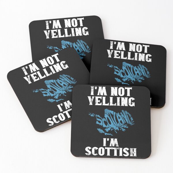 Item preview, Funny Scottish Gift: I'm Not Yelling, I'm Scottish - Retro Scotland Map - Scotland Pride designed and sold by Adexyl.