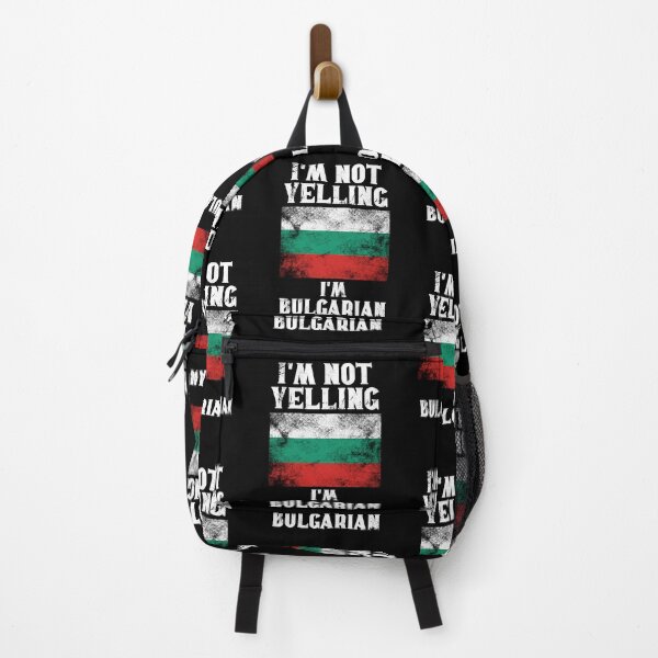 Item preview, Funny Bulgarian Gift: I'm Not Yelling, I'm Bulgarian - Retro Bulgaria Flag - Bulgaria Pride designed and sold by Adexyl.