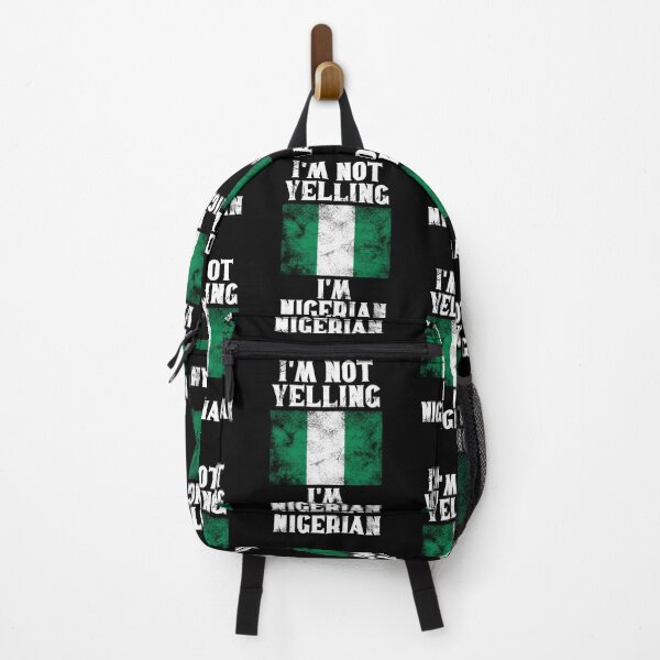 Item preview, Funny Nigerian Gift: I'm Not Yelling, I'm Nigerian - Retro Nigeria Flag - Nigeria Pride designed and sold by Adexyl.