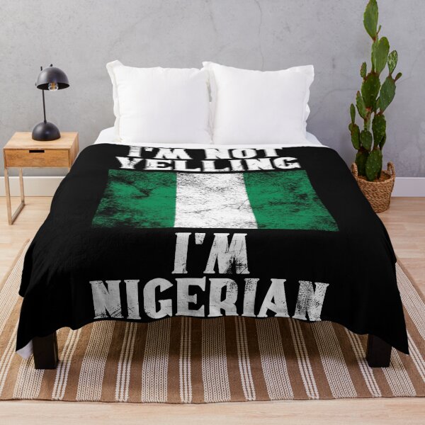 Item preview, Funny Nigerian Gift: I'm Not Yelling, I'm Nigerian - Retro Nigeria Flag - Nigeria Pride designed and sold by Adexyl.