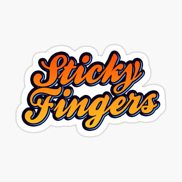 Sticky Fingers art Sticker