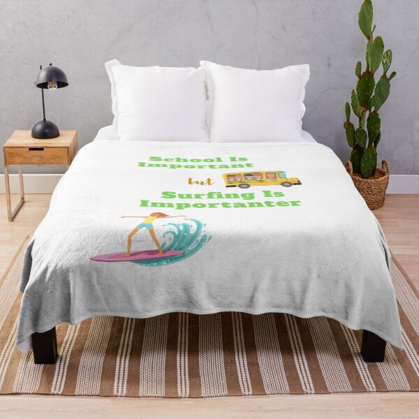 Item preview,  school is important but surfing is important designed and sold by yassminishop.