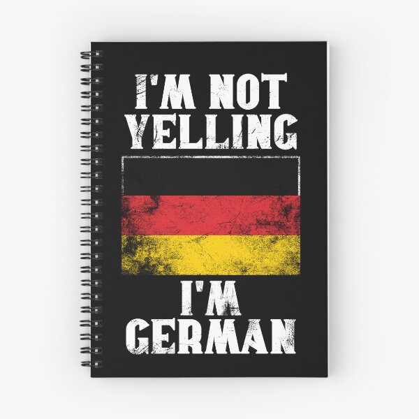 Item preview, Funny German Gift: I'm Not Yelling, I'm German - Retro Germany Flag - Germany Pride designed and sold by Adexyl.