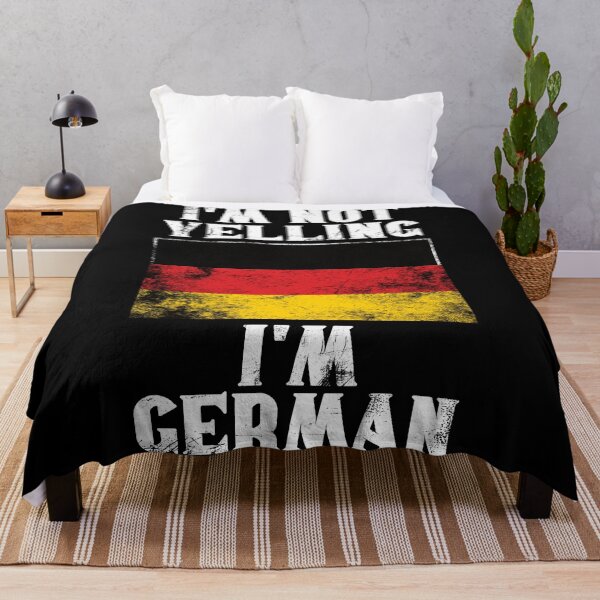 Item preview, Funny German Gift: I'm Not Yelling, I'm German - Retro Germany Flag - Germany Pride designed and sold by Adexyl.
