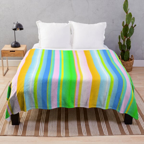 Item preview, blue green orange color palette | blue green orange line pattern designed and sold by lausn.