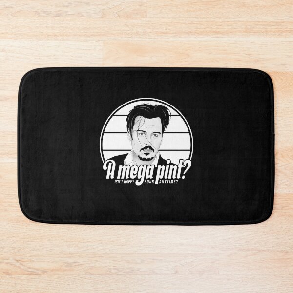 Item preview, A mega pint? Isn't happy hour anytime? Depp! designed and sold by ActiveNerd.
