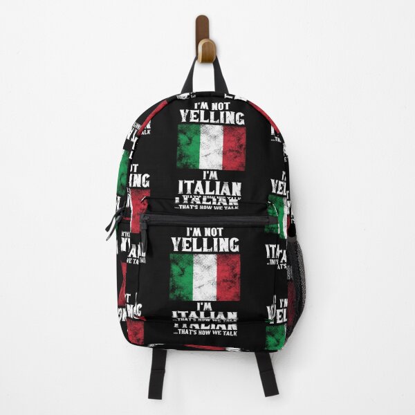 Item preview, Funny Italian Gift: I'm Not Yelling, I'm Italian, That's How We Talk - Retro Italy Flag - Italy Pride designed and sold by Adexyl.