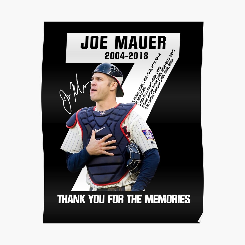 Joe Mauer Thank You For The Memories Logo Cheap Essential T-Shirt for Sale  by Franciscounique