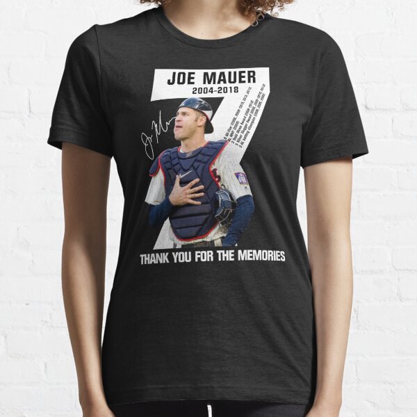 Joe Mauer Thank You For The Memories Logo Cheap Essential T-Shirt for Sale  by Franciscounique