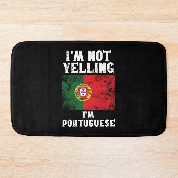 Item preview, Funny Portuguese Gift: I'm Not Yelling, I'm Portuguese - Retro Portugal Flag - Portugal Pride designed and sold by Adexyl.
