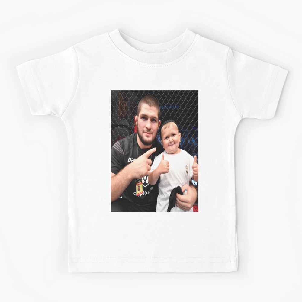 "Hasbulla Thumbs Up With Khabib Nurmagomedov" Kids T-Shirt by