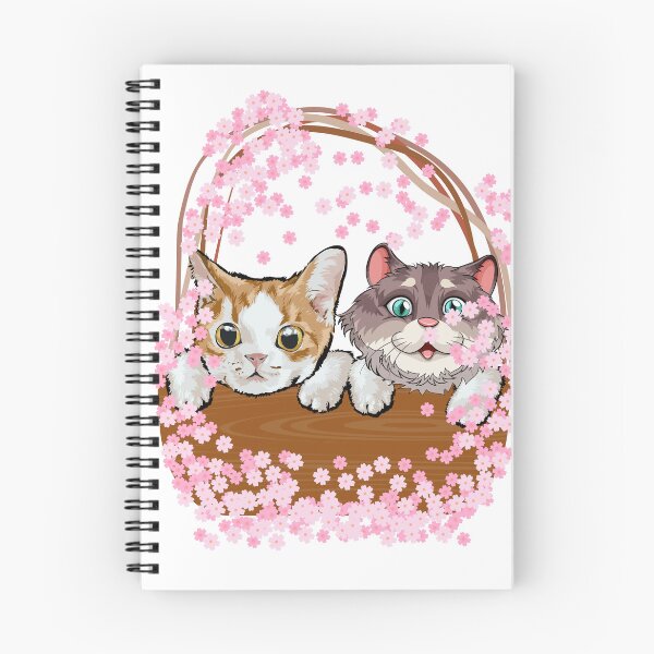 Item preview, Cute Cats In A Basket With Sakura designed and sold by Shirtey.