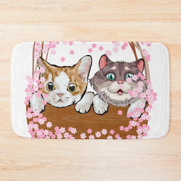 Item preview, Cute Cats In A Basket With Sakura designed and sold by Shirtey.