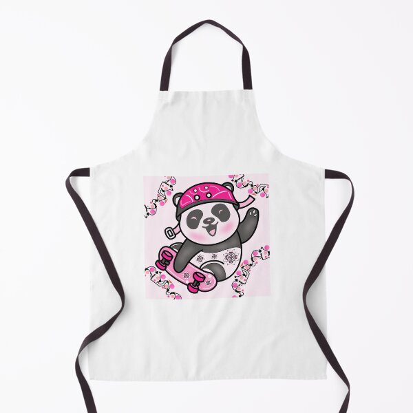 Item preview, Happy Pink Panda on Surfskate designed and sold by MyMemoriesArts.