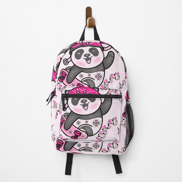 Item preview, Happy Pink Panda on Surfskate designed and sold by MyMemoriesArts.