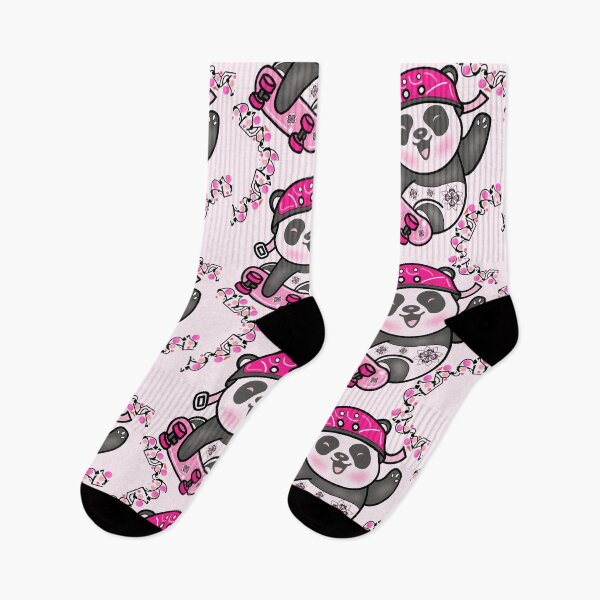 Item preview, Happy Pink Panda on Surfskate designed and sold by MyMemoriesArts.