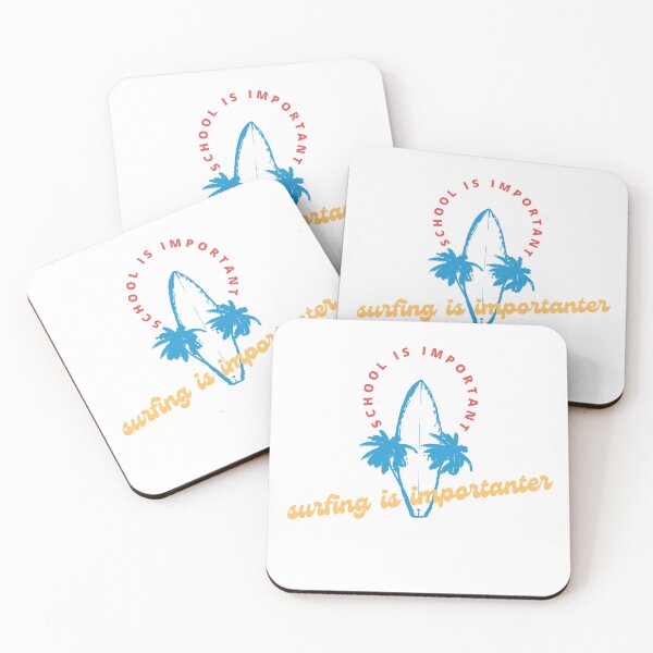 Item preview,  school is important but surfing is important designed and sold by yassminishop.