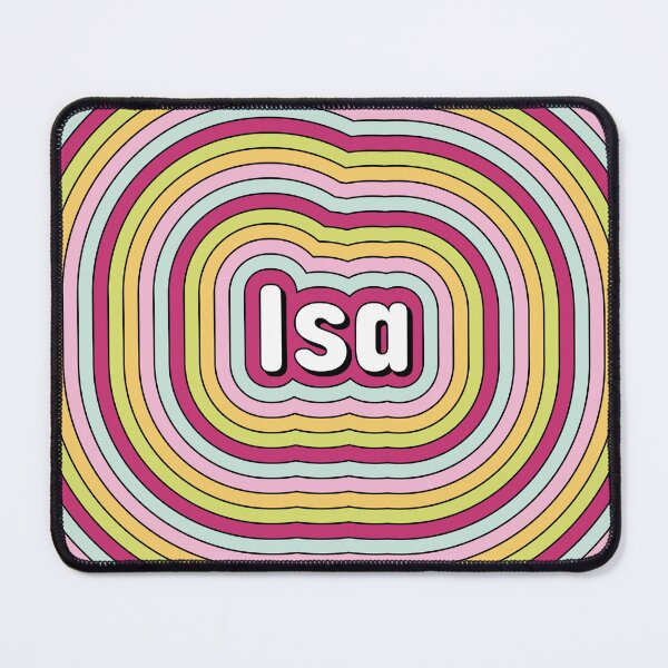 Item preview, Isa name - fun candy color stripes design designed and sold by NameTheory.