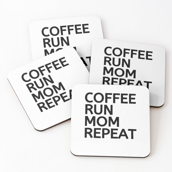 Item preview, Coffee Run Mom Repeat - Funny Running  designed and sold by RunPower.