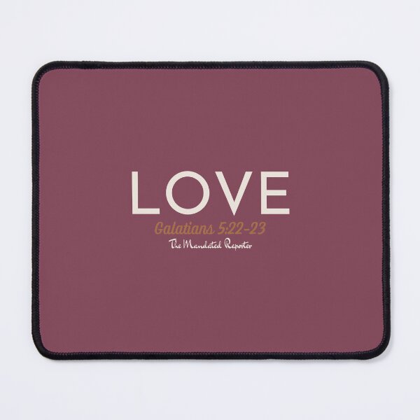 Item preview, The Fruit of The Spirit Love - Burgundy and Crème designed and sold by TheReporter1.