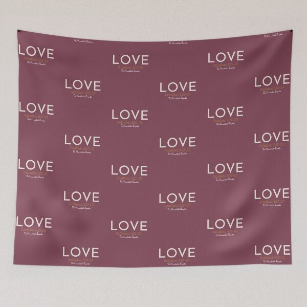 Item preview, The Fruit of The Spirit Love - Burgundy and Crème  designed and sold by TheReporter1.