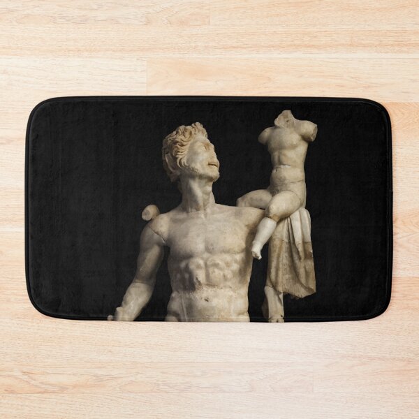 Item preview, Sylvan Deity With The Child Dionysus Greek Statue designed and sold by taiche.