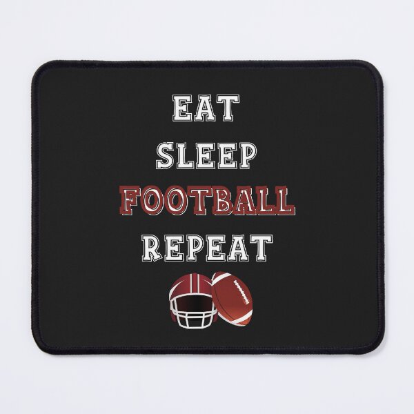 Item preview, Eat Sleep Football Repeat Funny Saying And Football Game Jock For Football Lovers And Fans designed and sold by Diferenty Shop  ⭐⭐⭐⭐⭐.