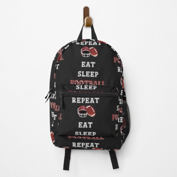 Item preview, Eat Sleep Football Repeat Funny Saying And Football Game Jock For Football Lovers And Fans designed and sold by Diferenty Shop ⭐⭐⭐⭐⭐.