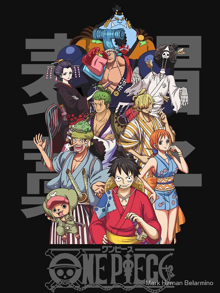 The Crew in Wano Country Poster One Piece