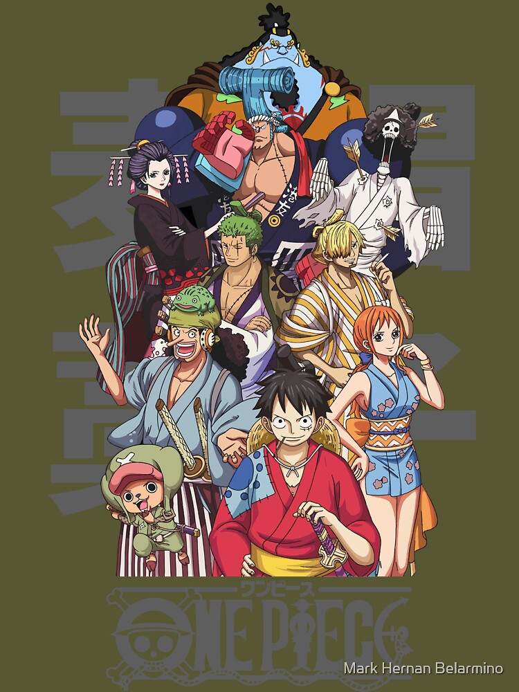 One Piece Straw Hat Crew Wano Arc Essential T-Shirt for Sale by