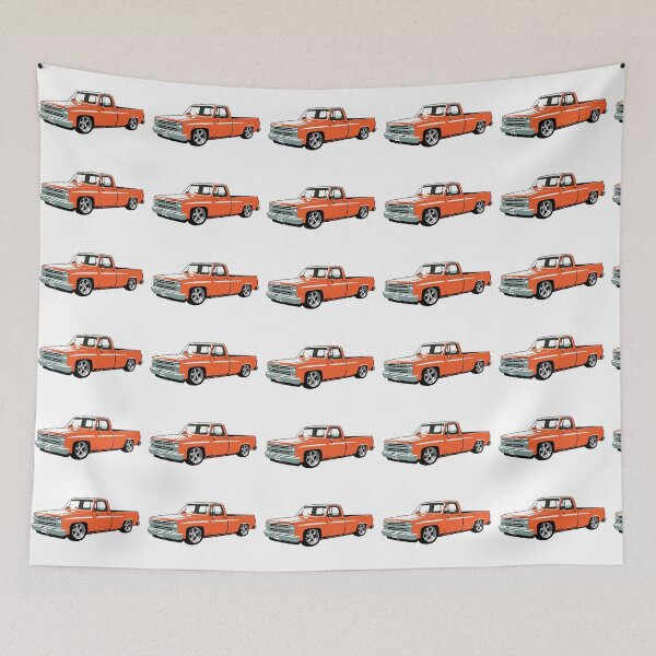 Item preview, Orange 80s Lowered C Truck designed and sold by CoolRide.