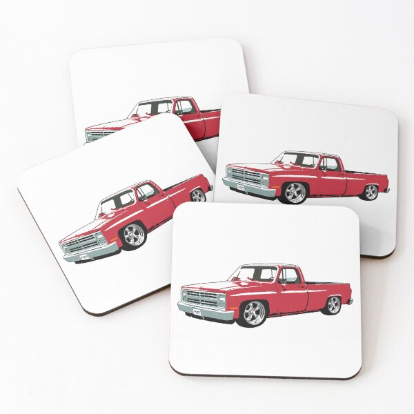 Item preview, Red 80s Lowered C Truck designed and sold by CoolRide.