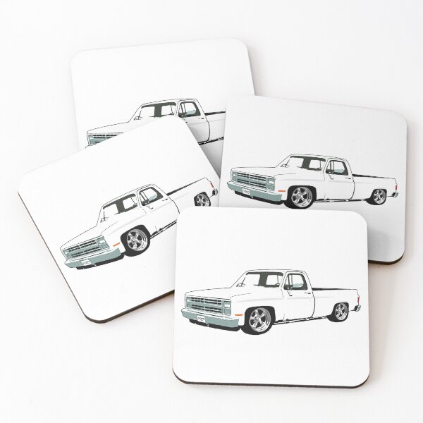 Item preview, White 80s Lowered C Truck designed and sold by CoolRide.
