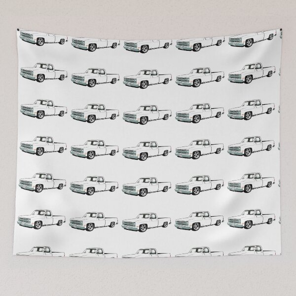 Item preview, White 80s Lowered C Truck designed and sold by CoolRide.