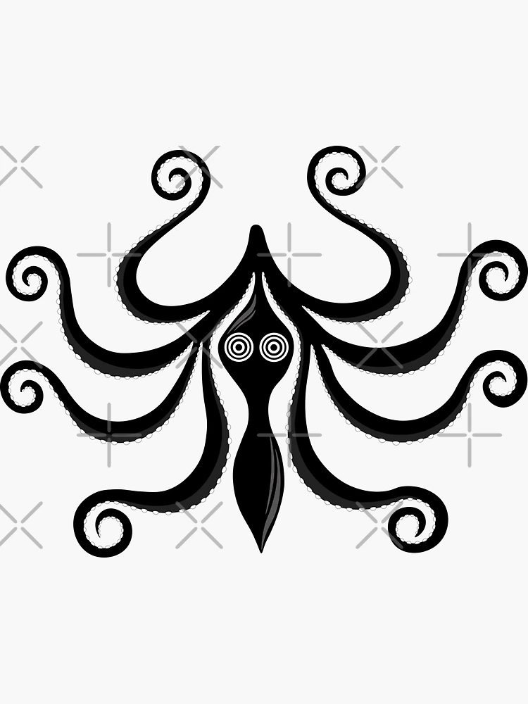 Mycenaean Octopus (2nd Version) Sticker for Sale by archaeologyart