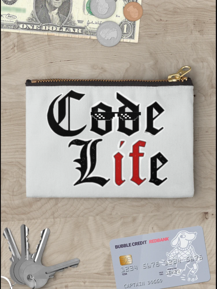 Thumbnail 3 of 4, Zipper Pouch, codeLife designed and sold by findingNull.