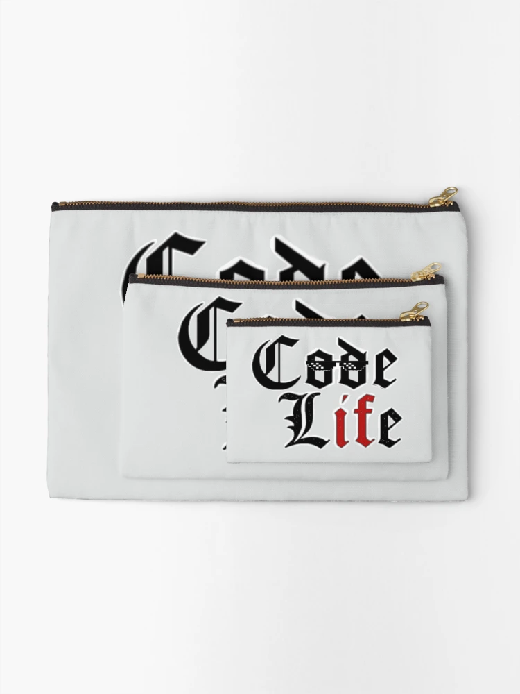 Thumbnail 2 of 4, Zipper Pouch, codeLife designed and sold by findingNull.